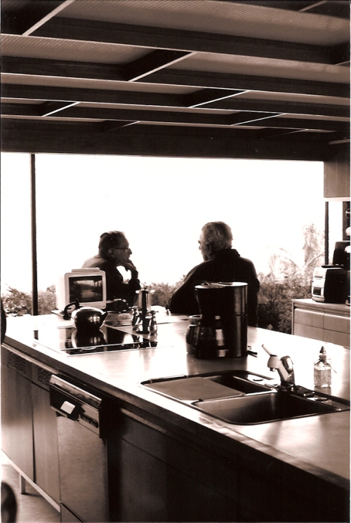 Julius Shulman with Buck Stahl, client of Case Study 22
